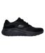 Mens 2.0 the keep patent leather arch fit trainers black Skechers