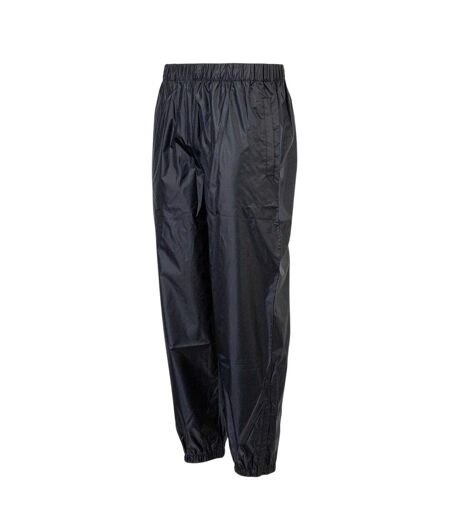Mens Polyester Logo Rain Trousers Black Sondico