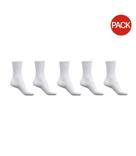 Lot De 5  Chaussettes Motif/style Logo Homme Blanc Jack Wills