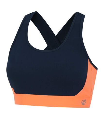 Brassière de sport swift femme denim sombre / orange Dare 2B