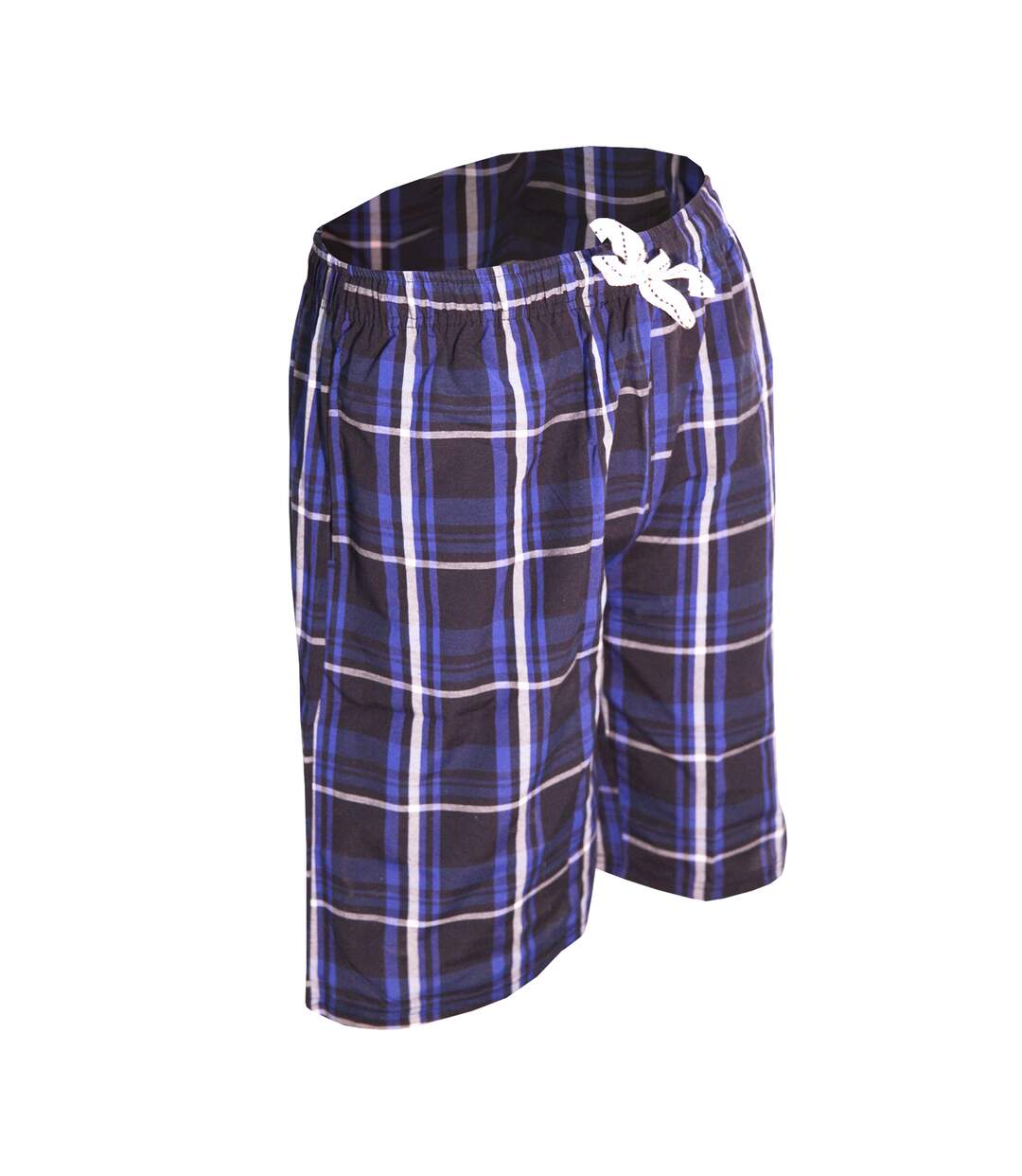 Mens woven checked lounge shorts chèque royal cargo bay-3