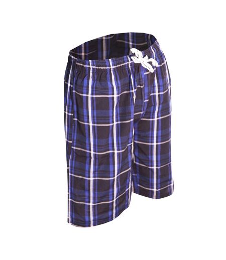 Mens woven checked lounge shorts chèque royal cargo bay