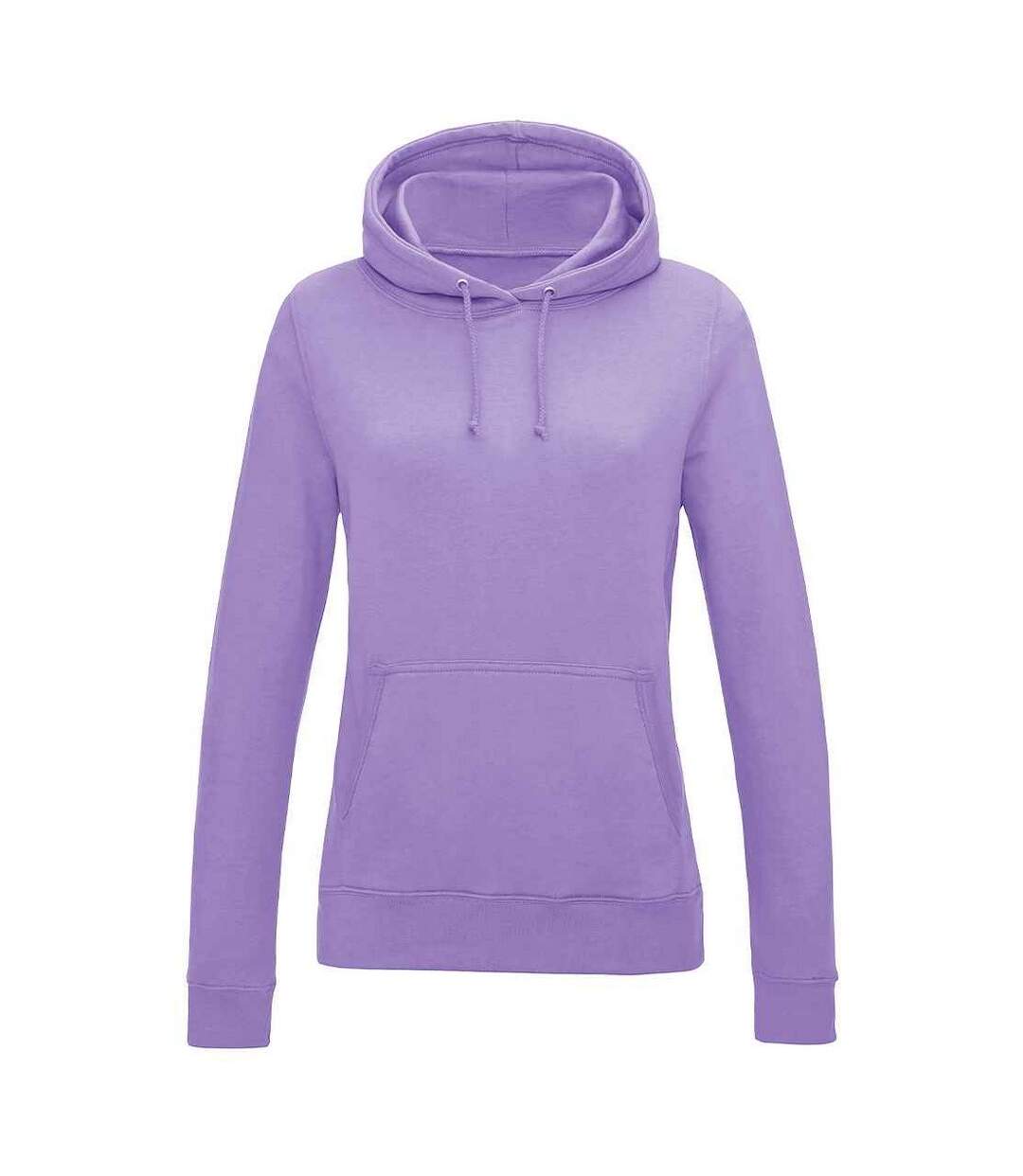 Womens/ladies Girlie College Hoodie Digital Lavender Awdis-1