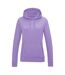 Womens/ladies Girlie College Hoodie Digital Lavender Awdis-1