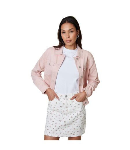 Mini Jupe Motif/style Floral Seoul Femme Blanc Threadbare