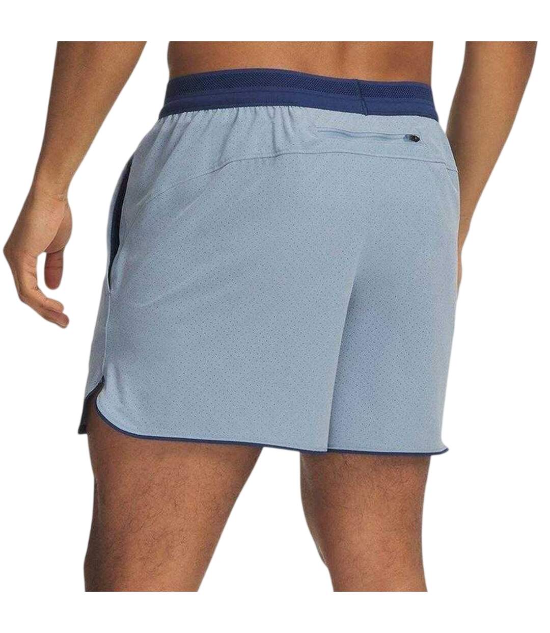 Mens Velociti Perforated Athletic Running Shorts Grey Blue Under Armour-2