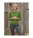 Womens/ladies Cashmere Crew Neck Jumper Pear Green WoolOvers-1