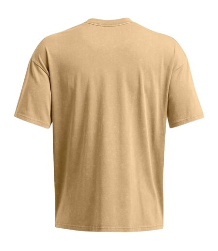 Mens Washed Logo Oversized T-shirt Brown Under Armour