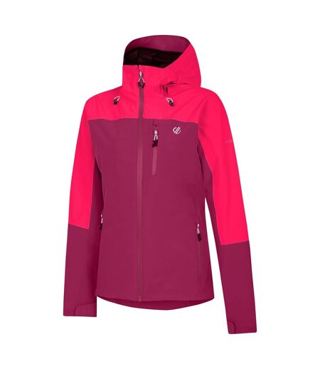 Veste imperméable mountain series femme pourpre / rose néon Dare 2B