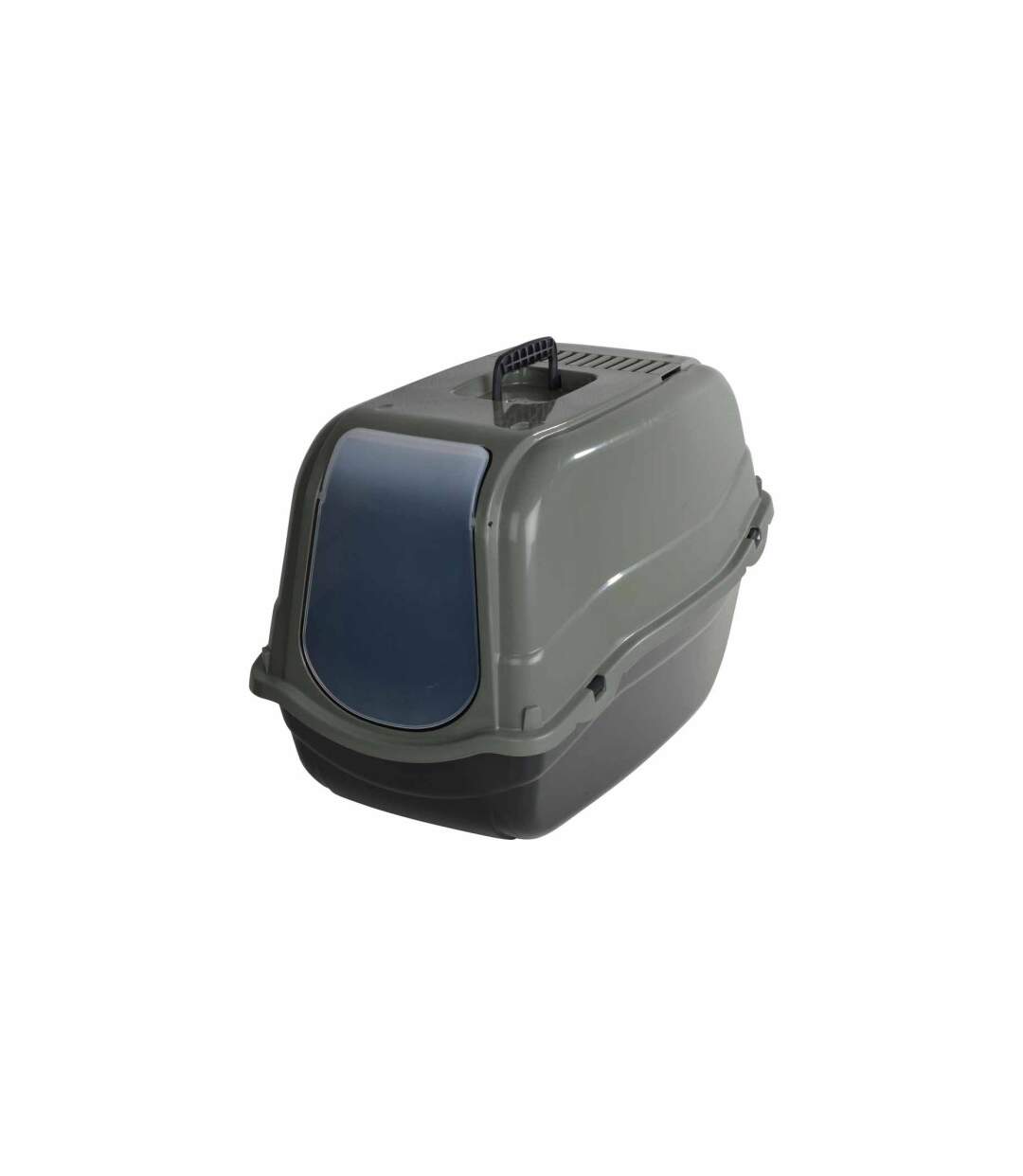 Litière pour Chat Toilette 57cm Vert & Anthracite-1
