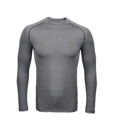 Rhino Mens Thermal Underwear Long Sleeve Base Layer Vest Top (Heather Grey)