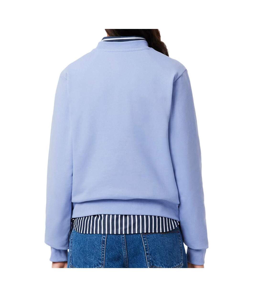 Sweat bleu femme lacoste sf5270-2