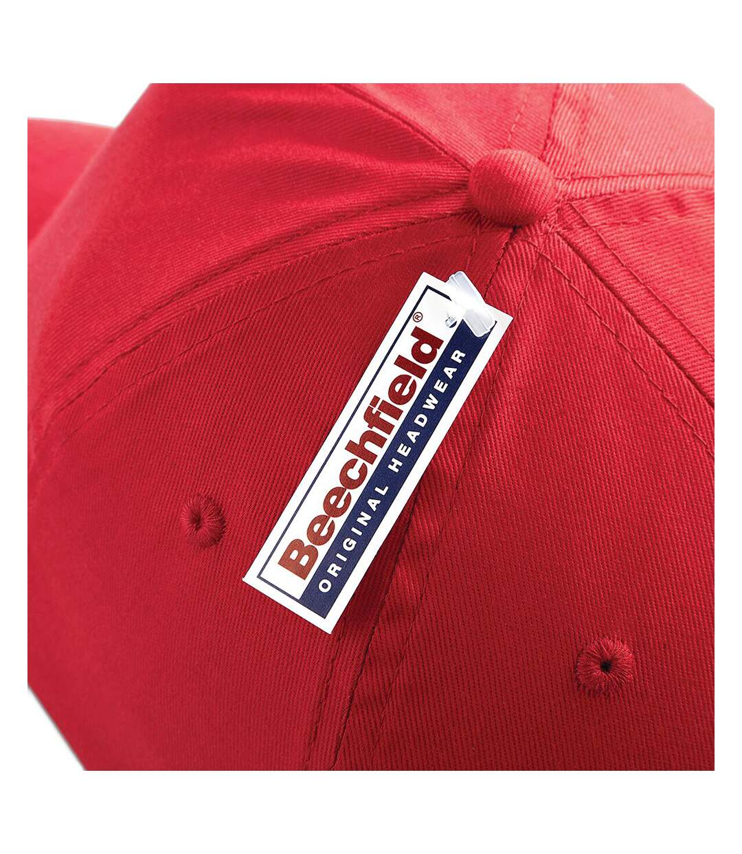 Casquette de baseball 100% coton enfant unisexe rouge vif Beechfield-4