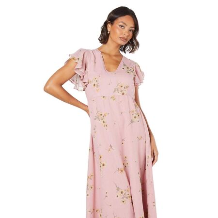 Robe mi-longue femme rose Dorothy Perkins