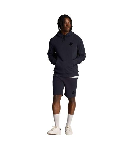 Mens Club Emblem Hoodie Navy Lyle & Scott