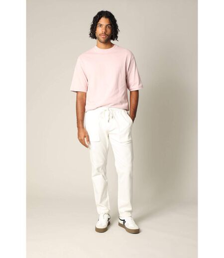 Pantalon en coton avec poches, taille élastiquée et cordon TYLER