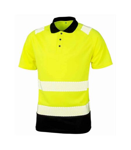 Polo Adulte Jaune Fluo Result Genuine Recycled