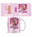 Barbie - Mug HI BARBIE! (Blanc / Rose) (12 cm x 8,7 cm x 10,5 cm) - UTPM8118