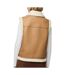 Veste bombardier sans manches camel femme pieces janelle teddy-2