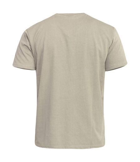 Duke Mens Signature 2 King Size Cotton V Neck T-Shirt (Khaki) - UTDC184
