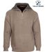 CHALLENGER PRIMO3 — Pull camionneur col camionneur beige/marron : chaleur et style authentique-5
