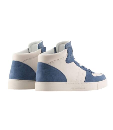 Baskets Homme Bleu Blanc Emporio Armani