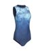 Womens/ladies sydney one piece swimsuit teal Mountain Warehouse-4