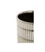 Lot de 2 Vases en Céramique Ray 24cm Blanc & Argent-4