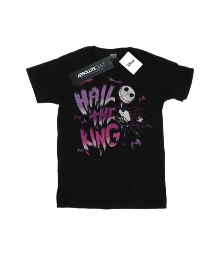 Disney Womens/Ladies Nightmare Before Christmas Hail The King Coton Boyfriend T-Shirt (Noir) - UTBI50915