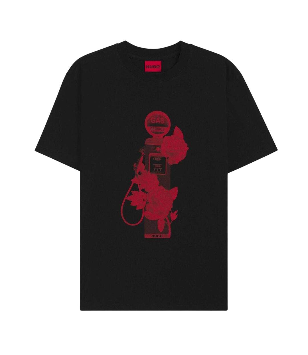 T-shirt Dikerd Homme Noir Hugo-2
