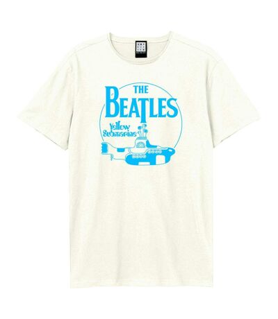 T-shirt Yellow Submarine Adulte Vieux Blanc Amplified