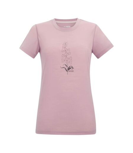 T-shirt Motif/style Fleur Escade Femme Lilas Clair Regatta