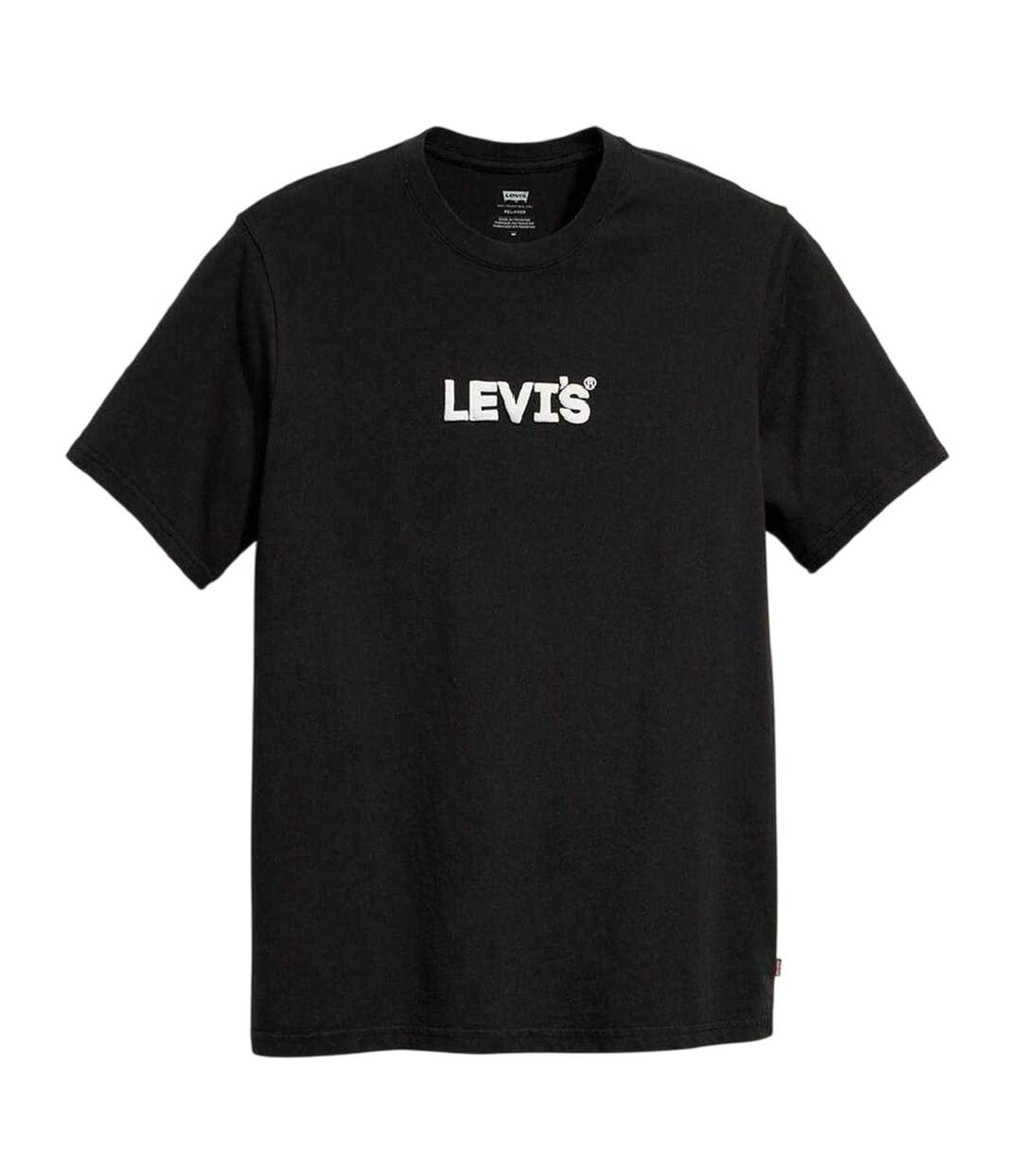 Mens Logo Cotton T-shirt Black Levis-1
