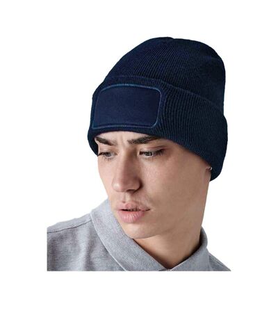 Beechfield Original Recycled Woven Patch Beanie (French Navy) - UTPC4697