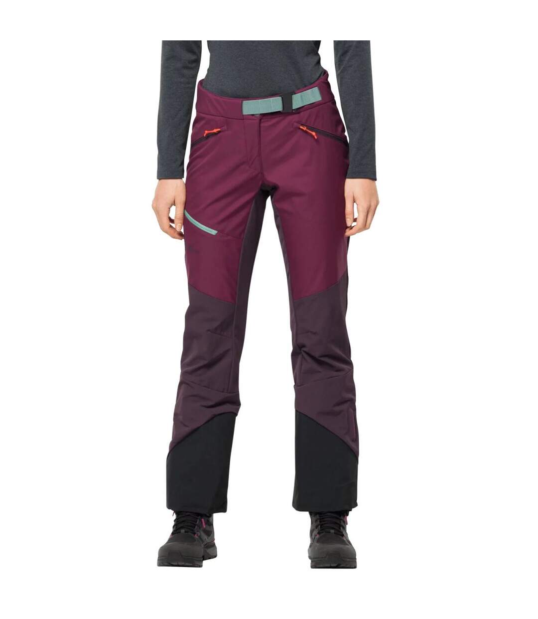 Pantalon De Ski Alpspitze Femme Violet Clair Jack Wolfskin-1