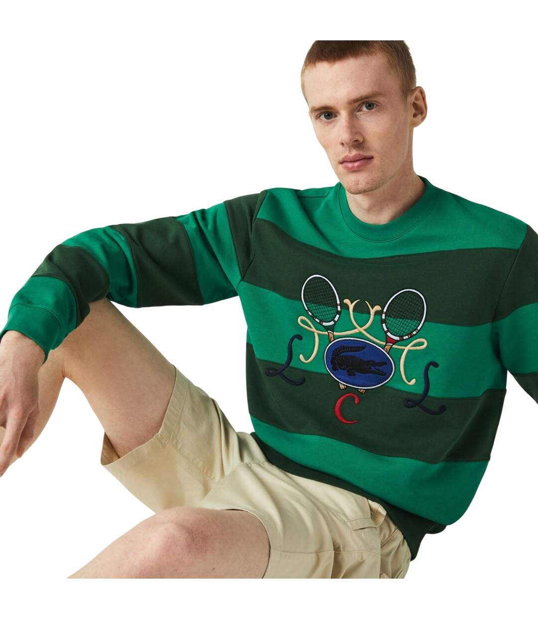 Sweat Style Tennis Homme Vert Lacoste-1