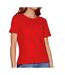 T-shirt Rouge Femme Tommy Hilfiger Soft Jersey