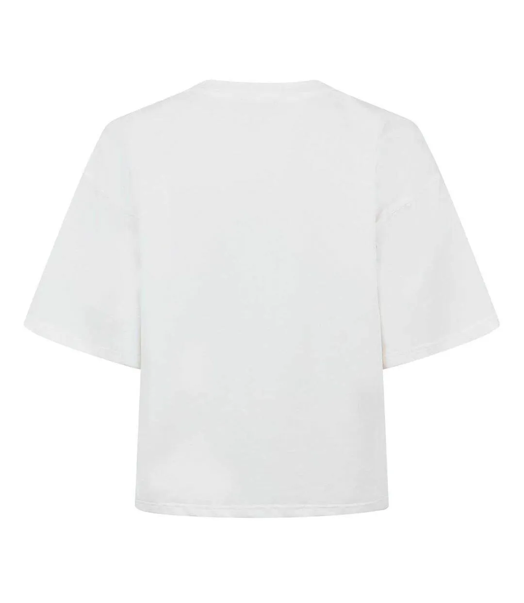 T-shirt Court Motif/style Logo Ovale Femme Blanc Diesel-2