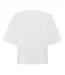T-shirt Court Motif/style Logo Ovale Femme Blanc Diesel-2