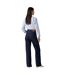 Womens/ladies Cotton Blend Wide Leg Jeans Shaded Blue Levis-3