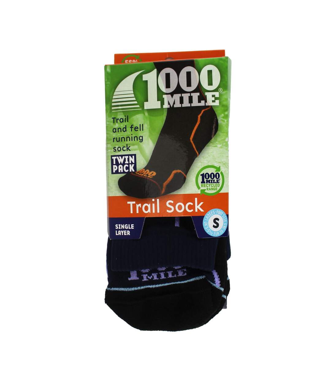2 Pack Trail Repreve Single Layer Socks for Ladies-2