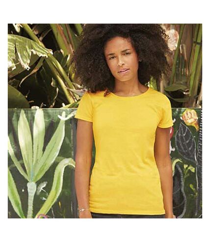 Fruit Of The Loom Womens/Ladies Short Sleeve Lady-Fit Original T-Shirt (Sunflower) - UTRW4724