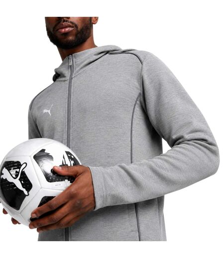 Mens Hooded Jacket Grey Puma