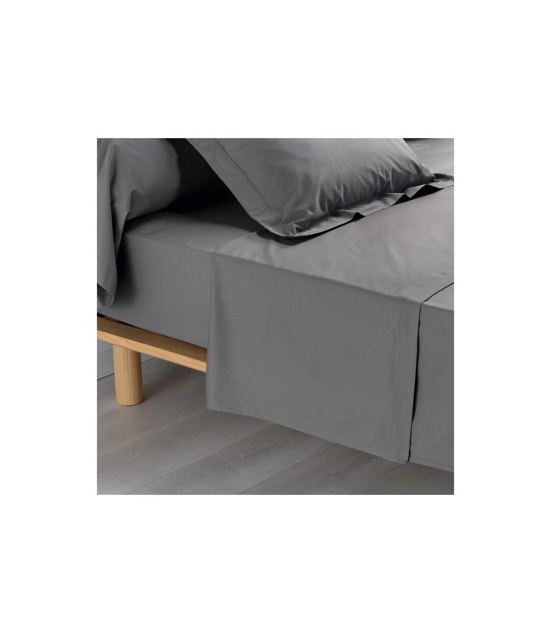 Drap Plat Percaline 180x290cm Anthracite-1