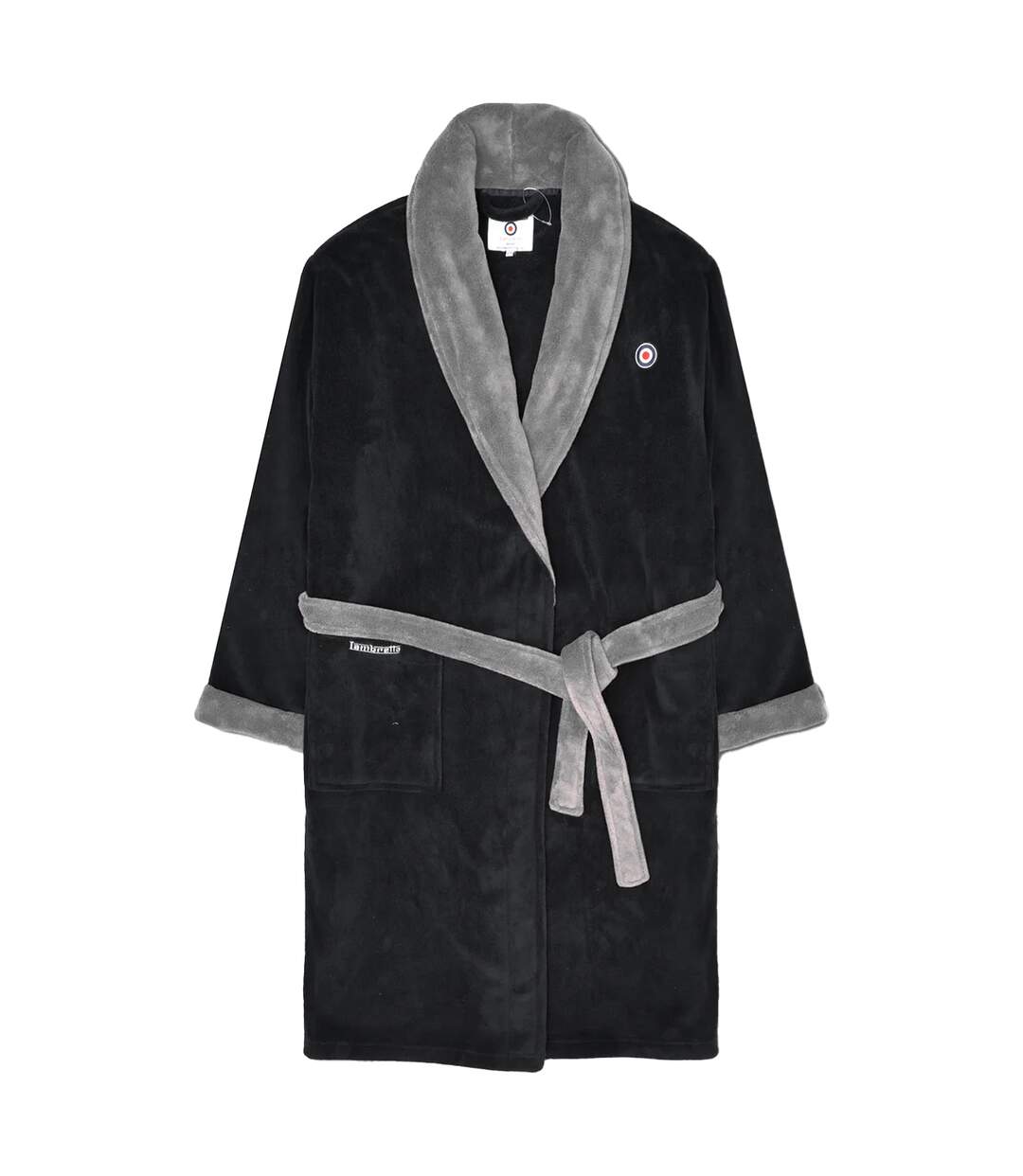 Robe De Chambre Luxury Aw24 Homme Noir Gris Lambretta-1