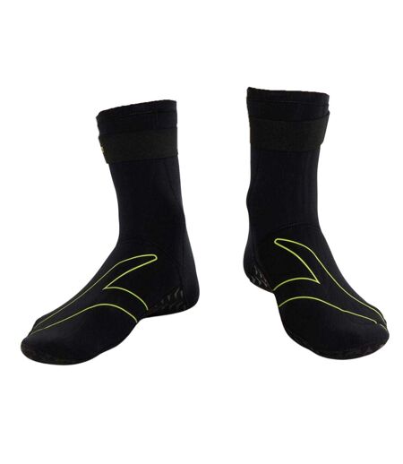 Chaussettes De Piscine Open Water Homme Noir Jaune Fluo Speedo