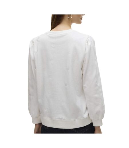 Sweat blanc femme vero moda beat - l