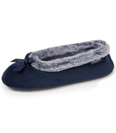 Isotoner Chaussons Ballerines femme semelle ultra-souple, confortables, semelle à mémoire de forme