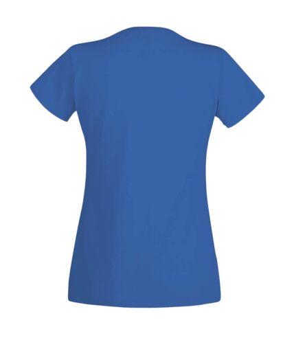 Womens/Ladies Value Fitted Short Sleeve Casual T-Shirt (Cobalt)