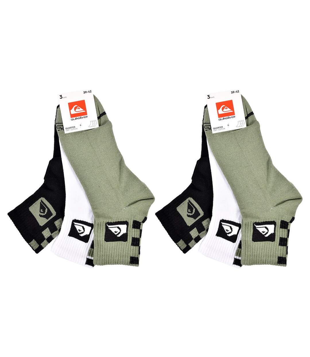 Chaussettes QUIKSILVER QUARTER 6 Pcs 7662-4